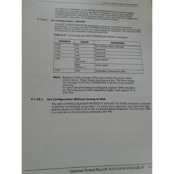 Computer Quantum Product Manual Fireball Plus LM 10.2/ 15.0 / 20.5 / 30.0 GM AT - Picture 9 of 10